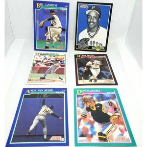 Vintage Mixed Lot Of 6 Mixed Player Pittsburgh Pirates Score 1991 Baseball Cards
